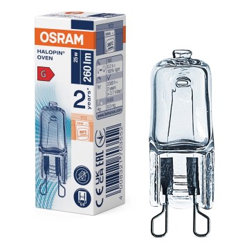 Backofenlampe HALOPIN G9/25W/230V 2700K - Osram